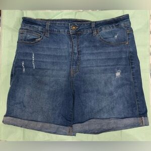 Wax Jean Shorts Size Large